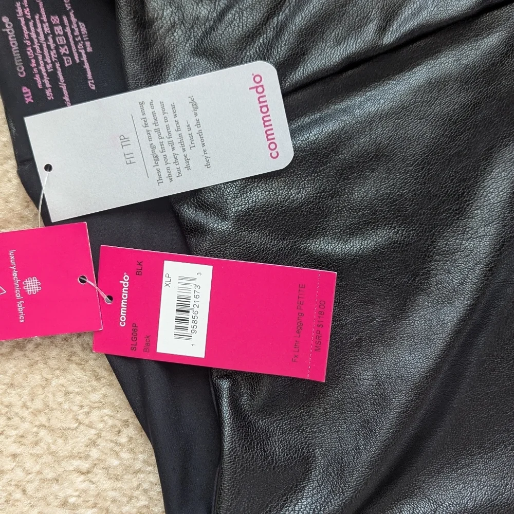 Commando FX Leather Smoothing Leggings NWT - Picture 4 of 9